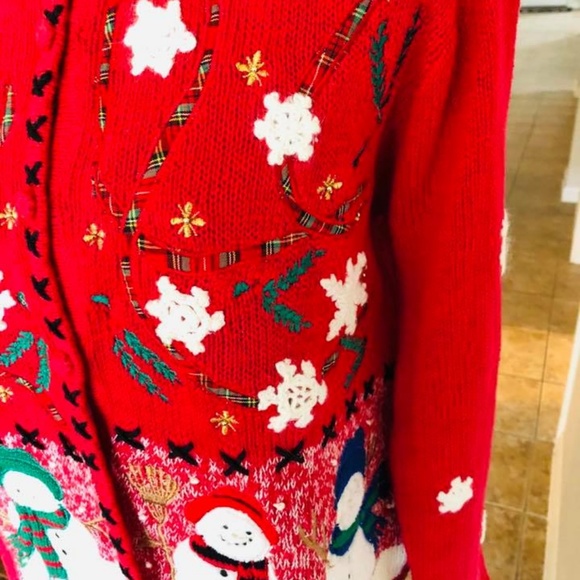 Designers Studio Ugly Christmas sweater snowman - Picture 2 of 4